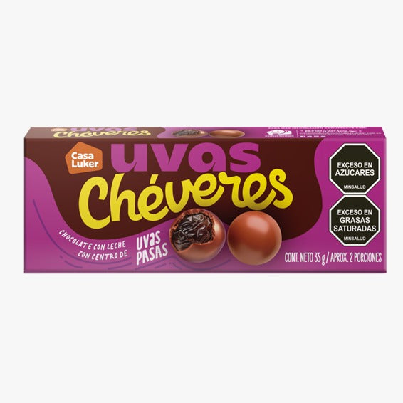 Uvas Chéveres snack frutal de uvas pasas X35G