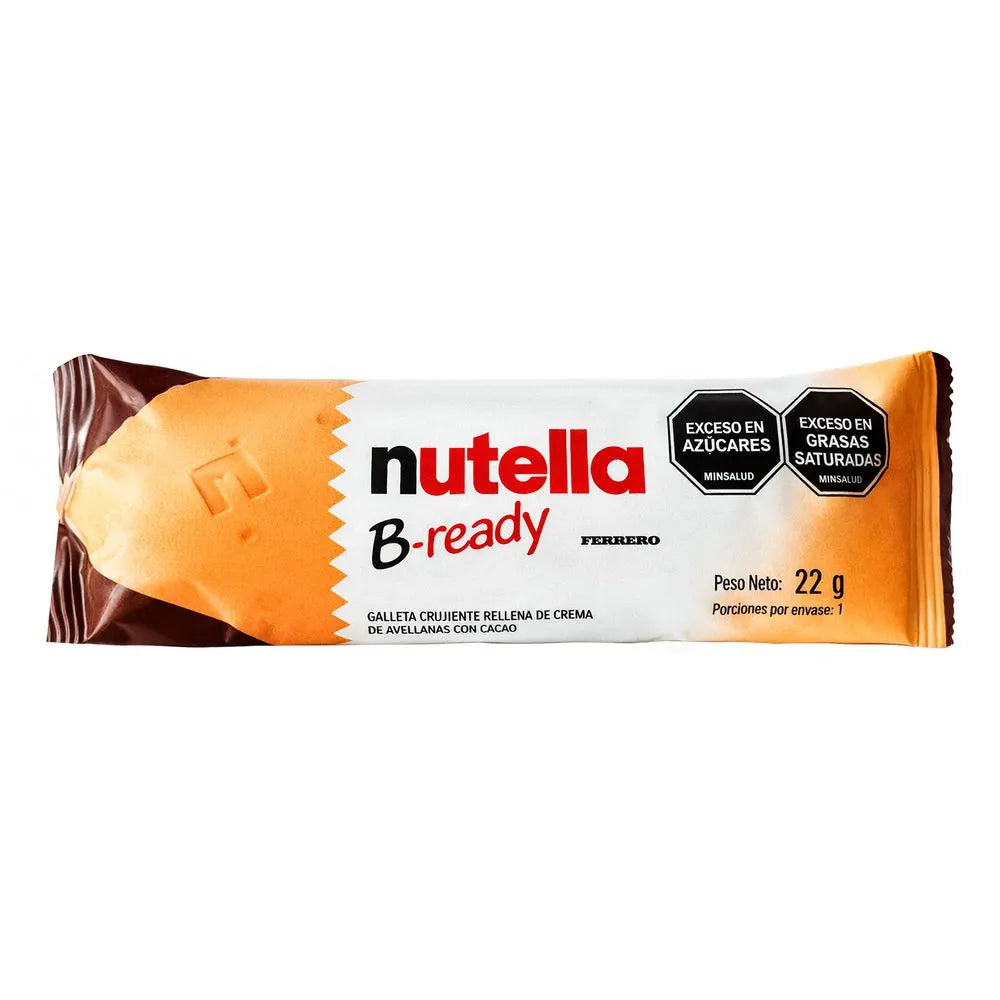 Galleta NUTELLA crujiente rellena de crema con avellana (22 gr)