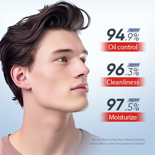 Limpiador Facial Masculino: Control de Grasa 48h e Hidratación Intensiva