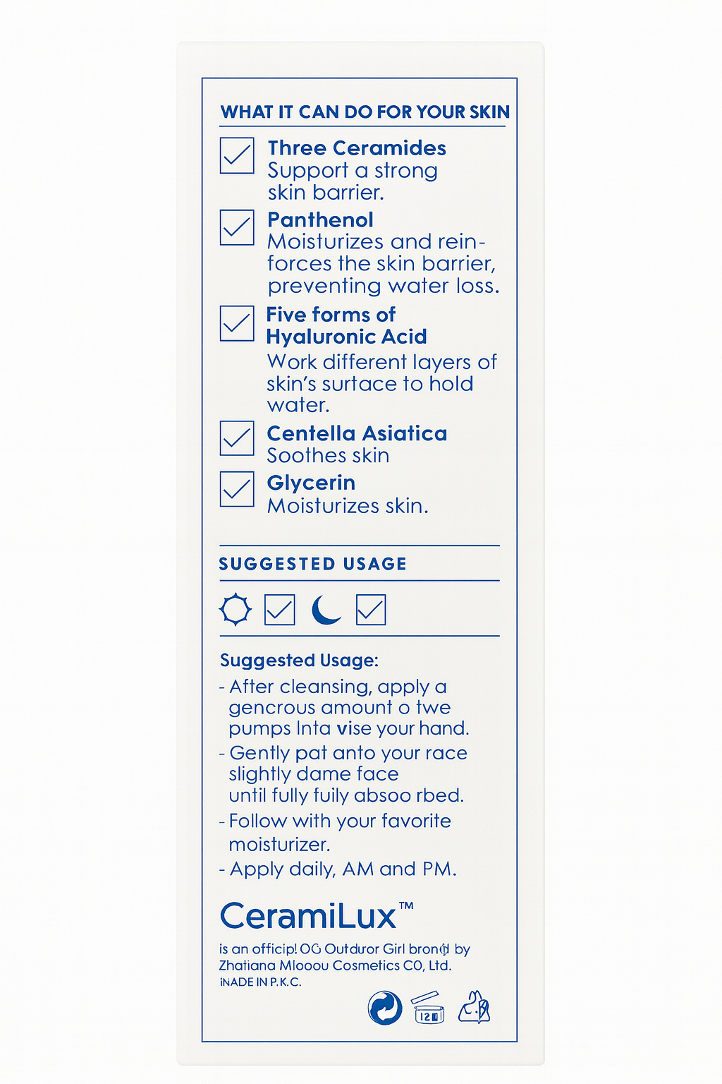 Serum CeramiLux. Skincare. Barrier. 20 ml