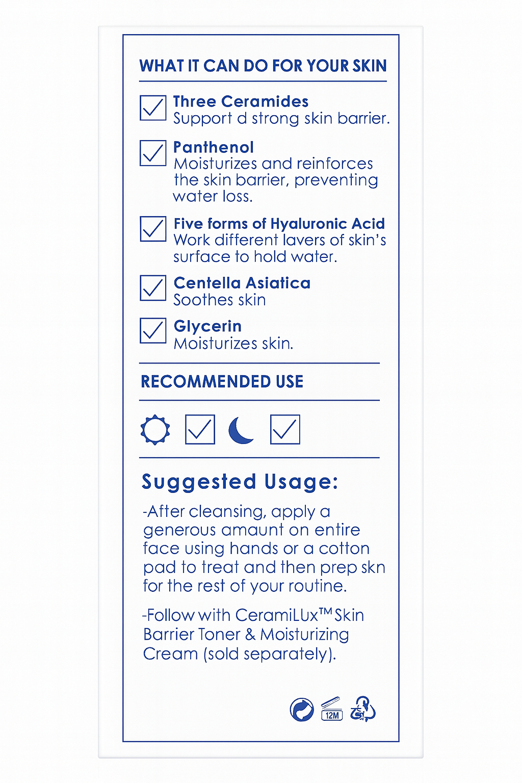 CeramiLux Skin Barrier Serum.100ml
