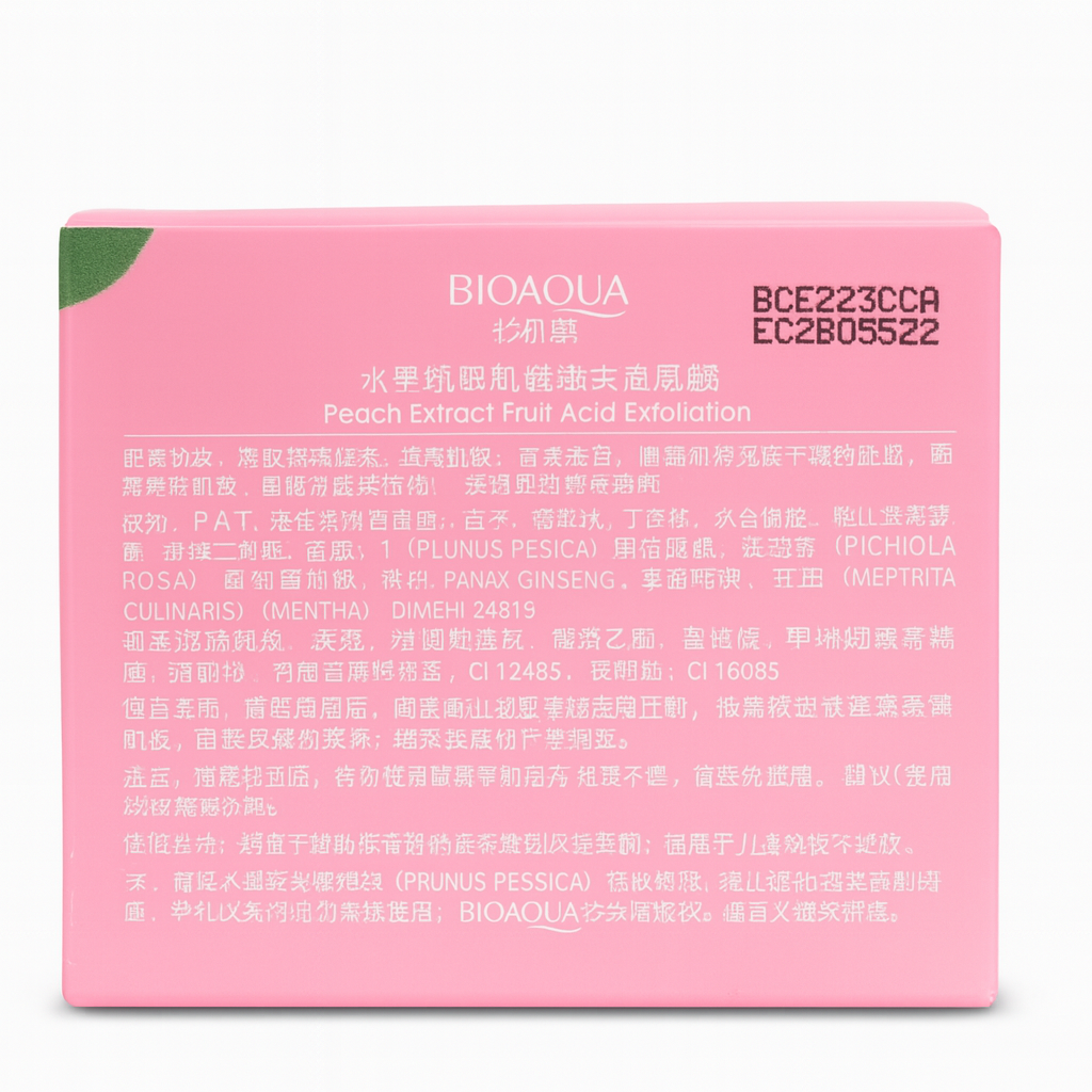 Exfoliante suave con extracto de durazno