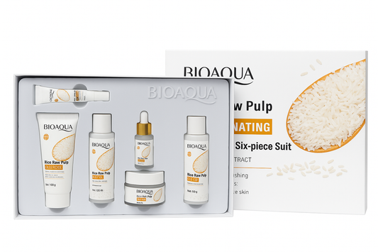 Kit completo de Skincare. De Arroz de 6 piezas.