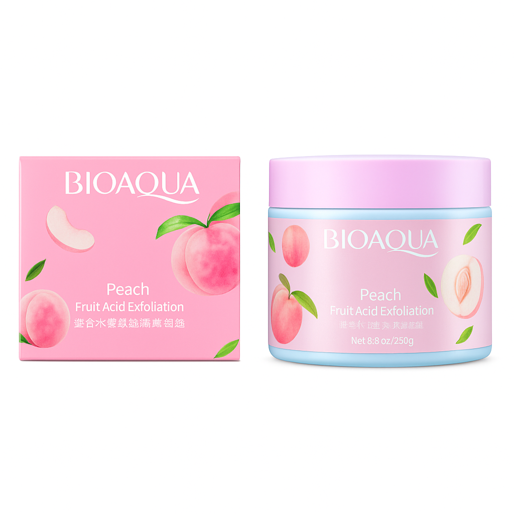 Exfoliante suave con extracto de durazno