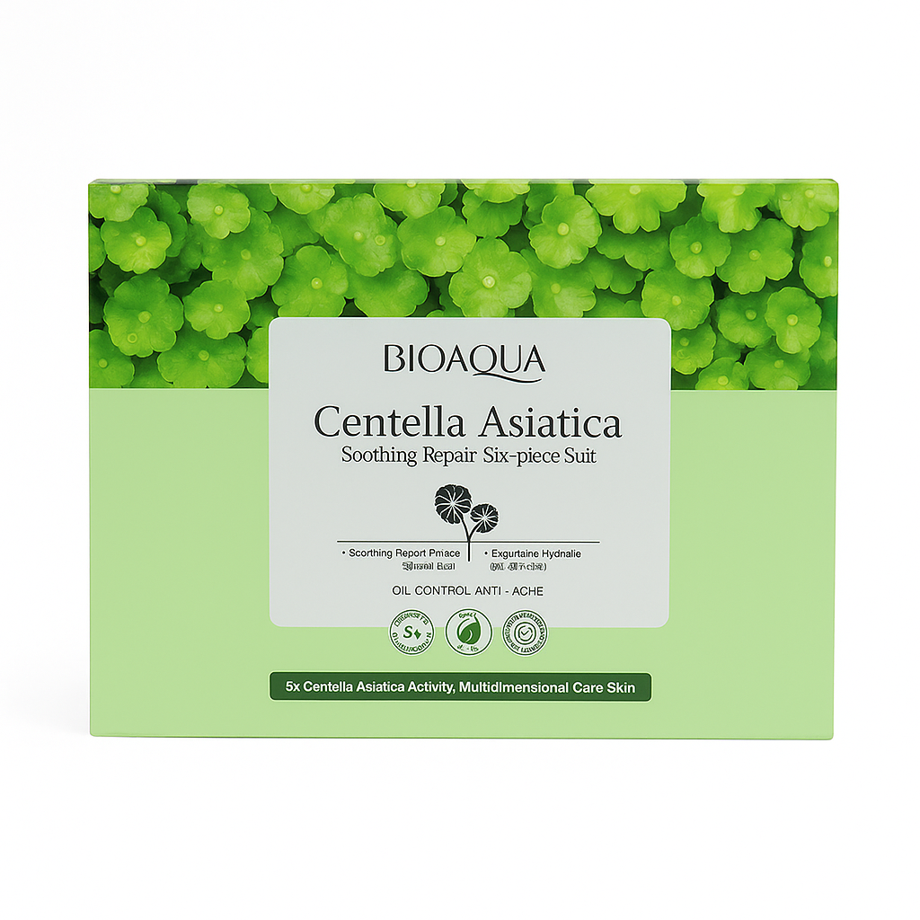 Kit completo de Skincare. Centella Asiatica de 6 piezas.