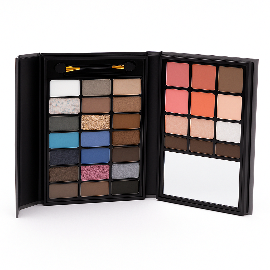 Paleta de rostro todo en uno. Tonos fríos