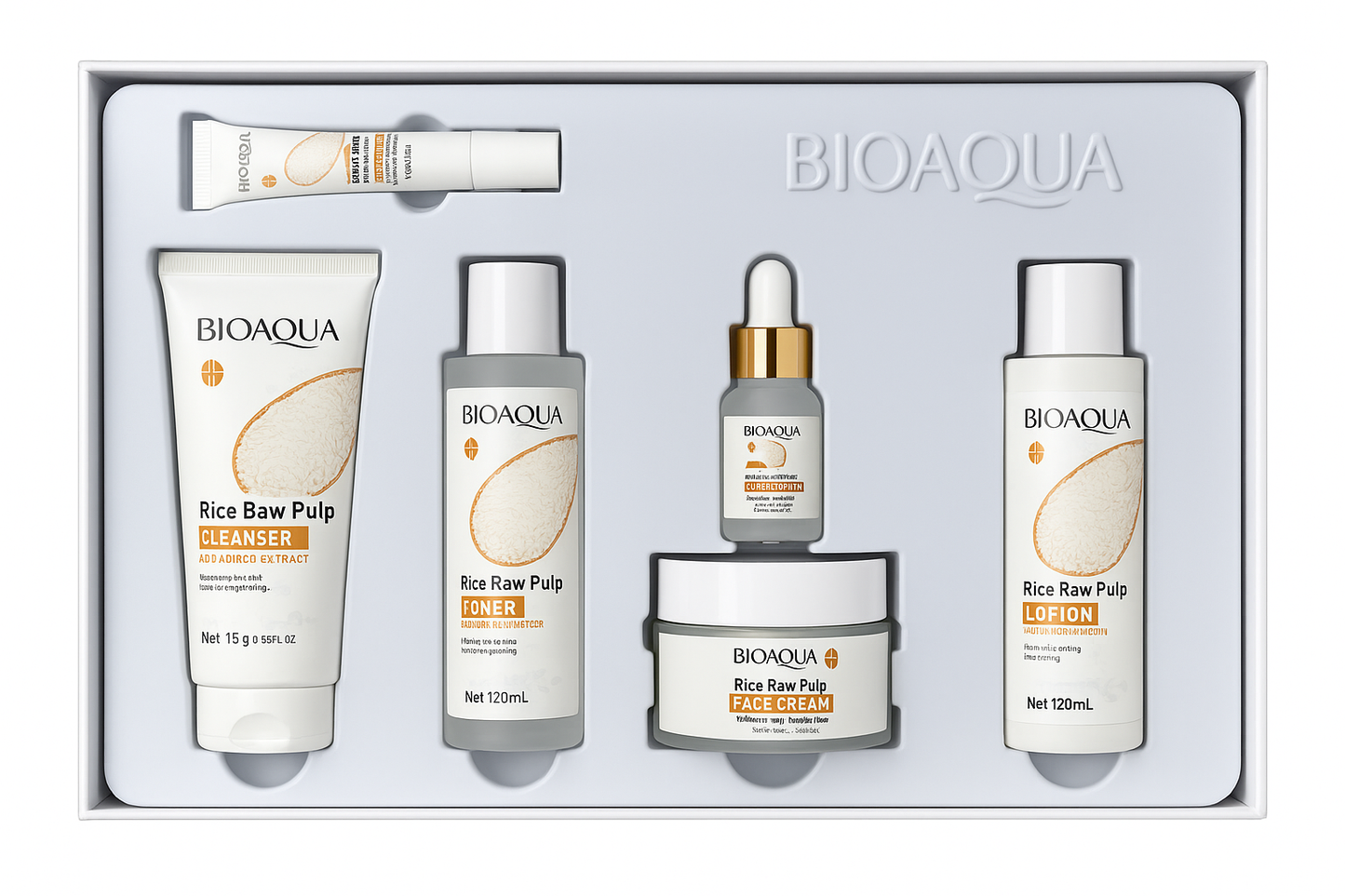 Kit completo de Skincare. De Arroz de 6 piezas.