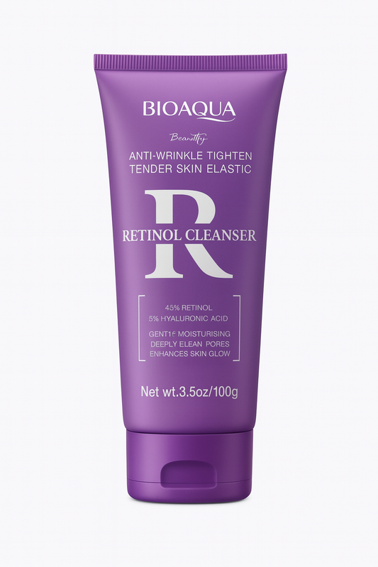 Limpiador facial antiarrugas con retinol