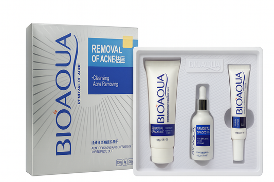 Kit completo de Skincare. Control de Limpieza Anti acné. 3 Piezas