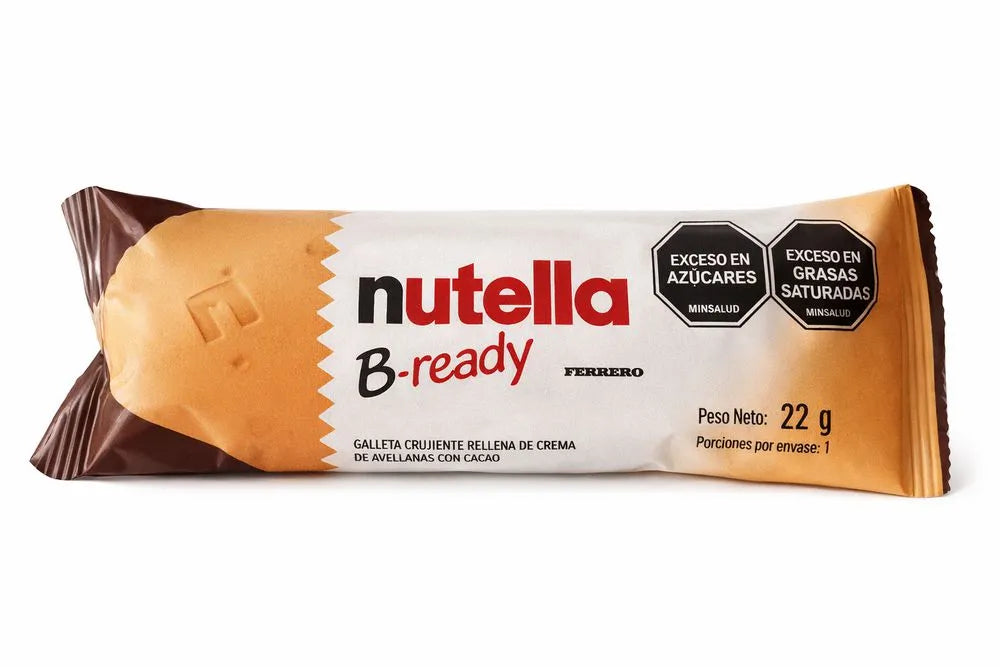 Galleta NUTELLA crujiente rellena de crema con avellana (22 gr)