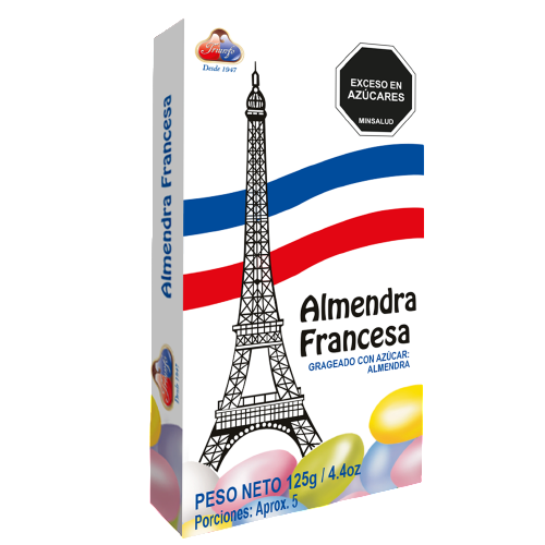 Almendra Francesa recubierta con dulce de colores. 50 G