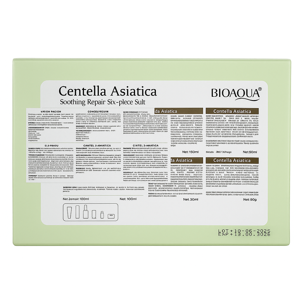 Kit completo de Skincare. Centella Asiatica de 6 piezas.
