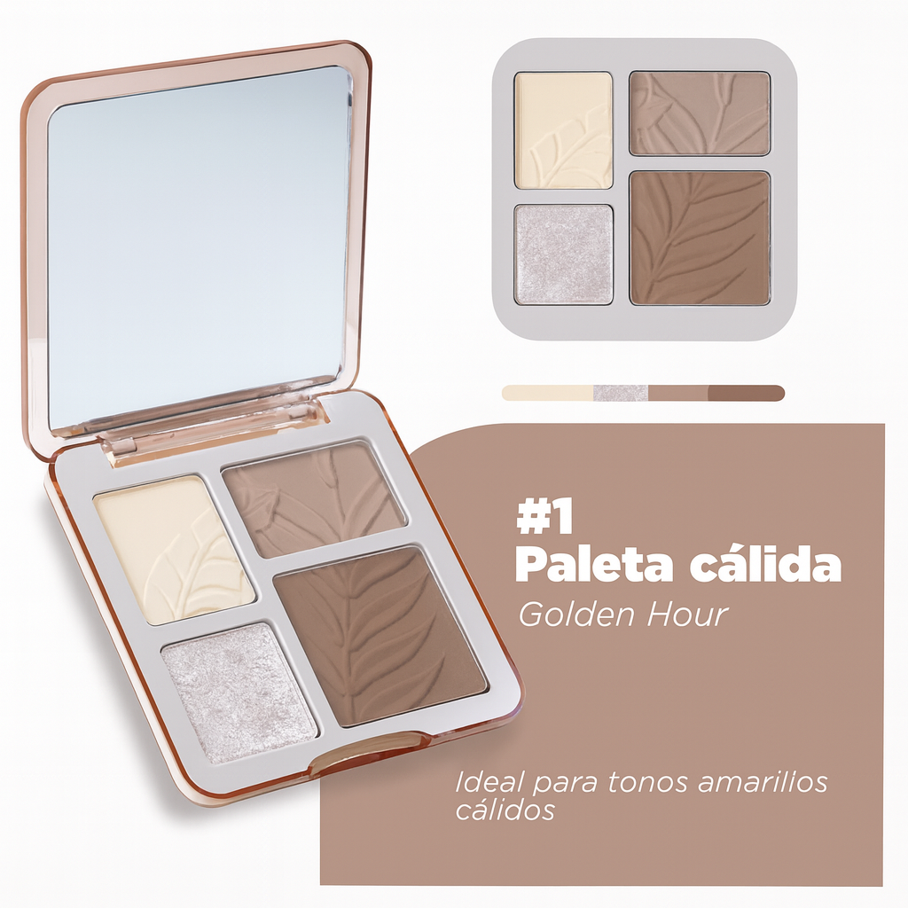 Paleta de rostro 4 Tonos contorno e iluminador